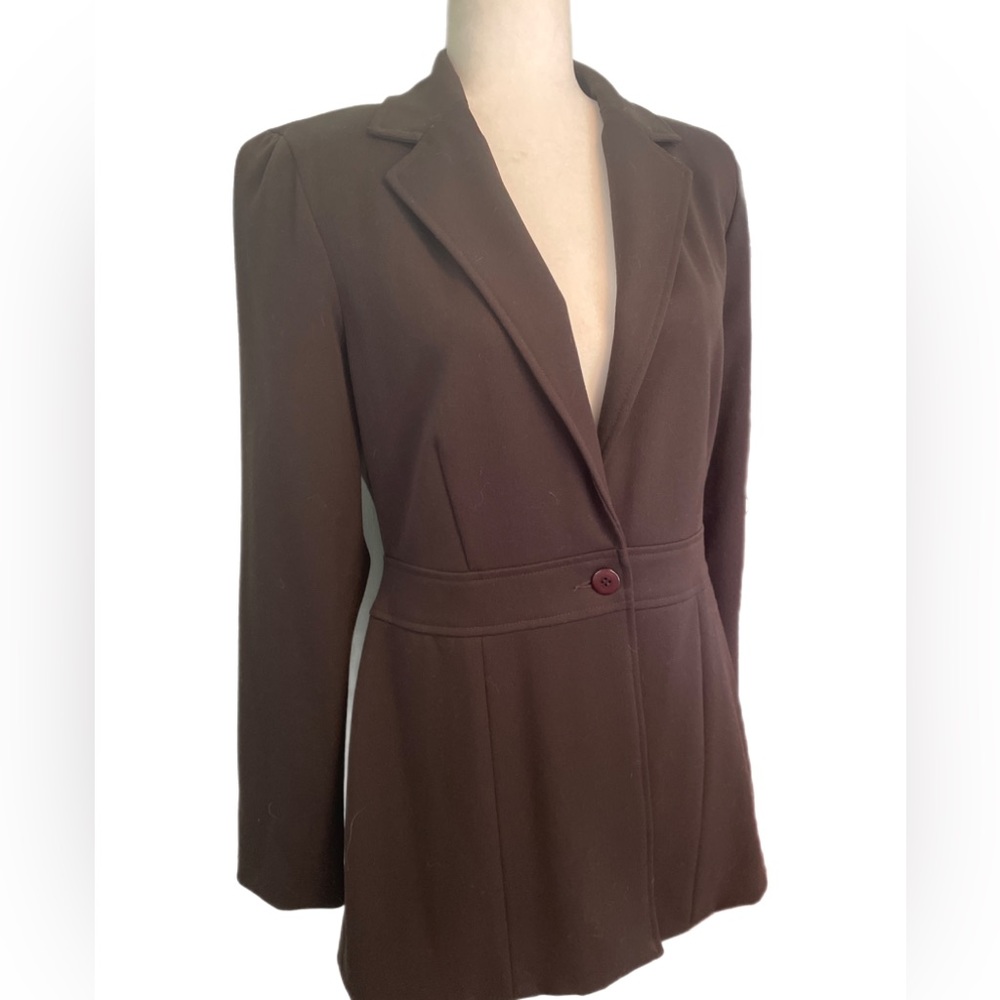 Cache chocolate brown blazer size 8